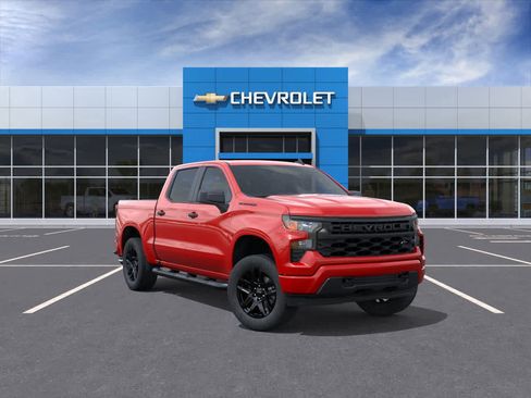New 2026 Chevrolet Silverado 1500 Custom w/ Turbomax Blackout Package AWD/4WD image 1