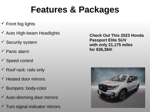 Certified 2023 Honda Passport Elite image 24