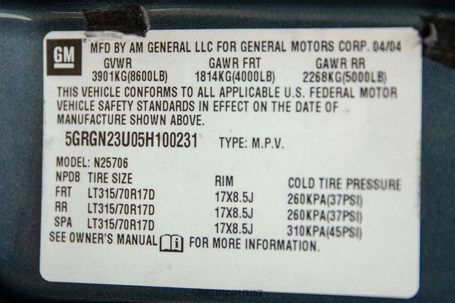Used 2005 HUMMER H2 w/ Preferred Equipment Group AWD/4WD image 70