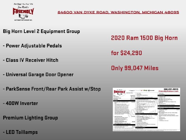 Used 2020 RAM 1500 Big Horn AWD/4WD image 6