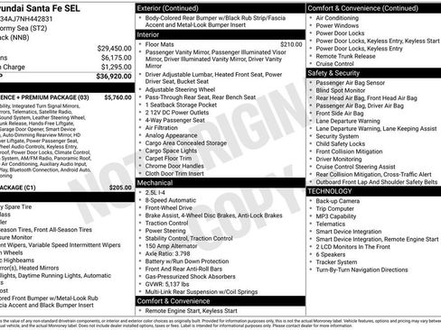 Used 2022 Hyundai Santa Fe SEL w/ Convenience + Premium Package FWD image 4