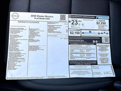 New 2026 Nissan Murano Platinum image 21