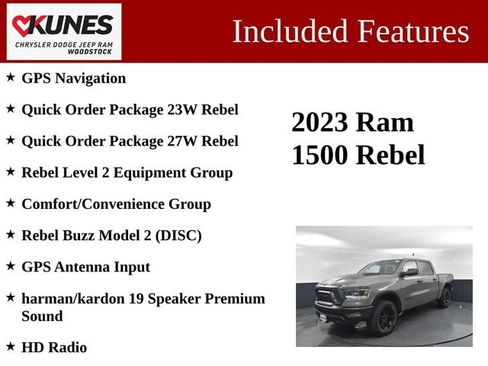 Used 2023 RAM 1500 Rebel w/ Rebel Level 2 Equipment Group image 3