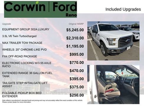 Used 2016 Ford F150 XLT w/ Equipment Group 302A Luxury AWD/4WD image 8
