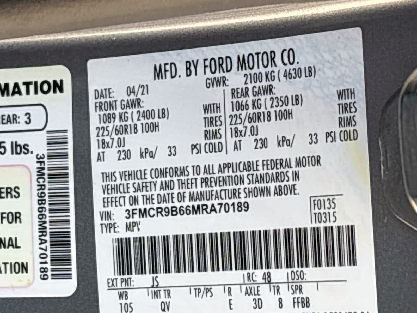 Used 2021 Ford Bronco Sport Big Bend AWD/4WD image 29