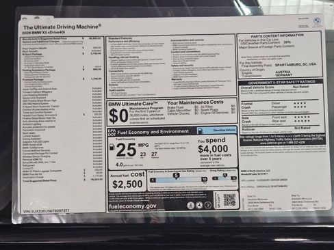 New 2026 BMW X5 xDrive40i w/ M Sport Package image 17