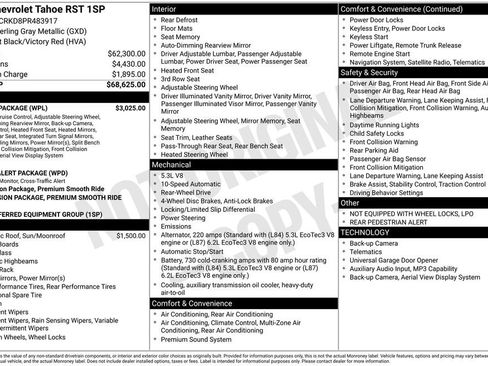 Used 2023 Chevrolet Tahoe RST w/ Luxury Package RWD image 15