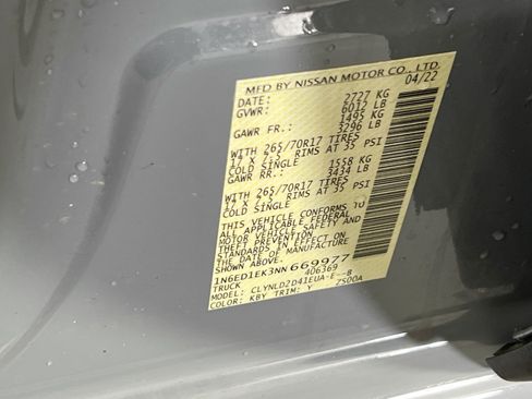 Used 2022 Nissan Frontier PRO-4X w/ Pro-4X Premium Package image 32