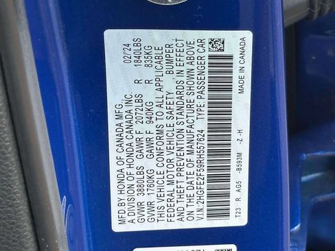 Certified 2024 Honda Civic Sport image 14