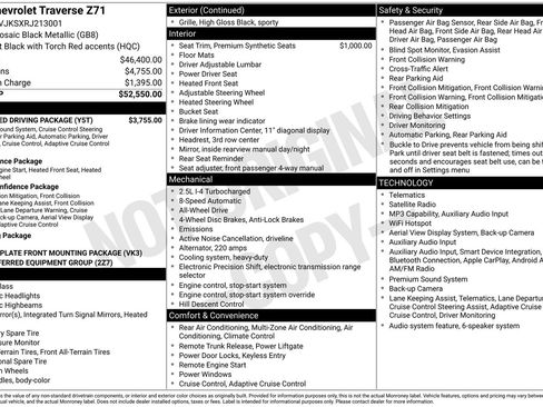 Used 2024 Chevrolet Traverse Z71 w/ Enhanced Driving Package AWD/4WD image 7