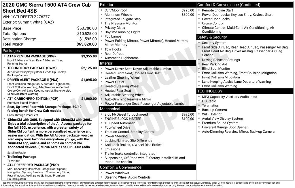 Used 2020 GMC Sierra 1500 AT4 w/ AT4 Premium Package AWD/4WD image 16