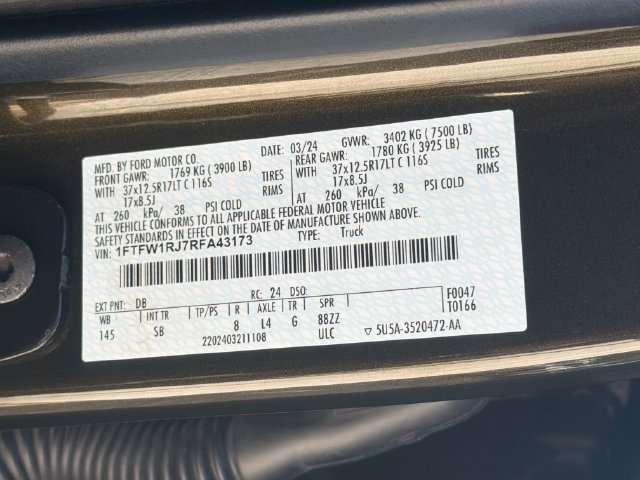 Used 2024 Ford F150 Raptor w/ Equipment Group 803A Raptor R AWD/4WD image 33