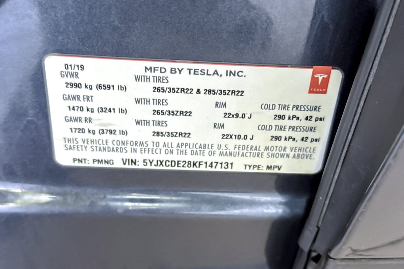 Used 2019 Tesla Model X 75D AWD/4WD image 28