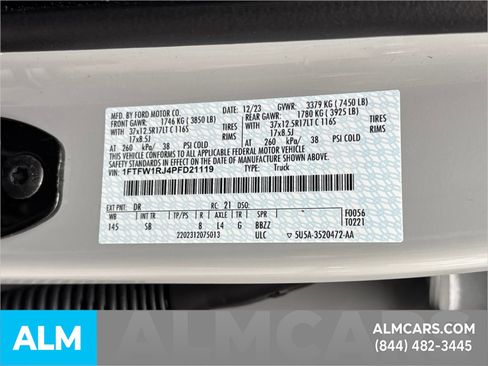 Certified 2023 Ford F150 Raptor w/ Equipment Group 802A Raptor R image 40