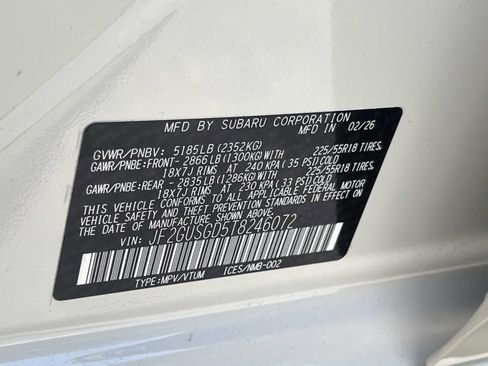 New 2026 Subaru Crosstrek 2.5i Sport AWD/4WD image 26