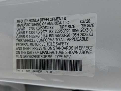 New 2026 Honda Pilot Sport image 39