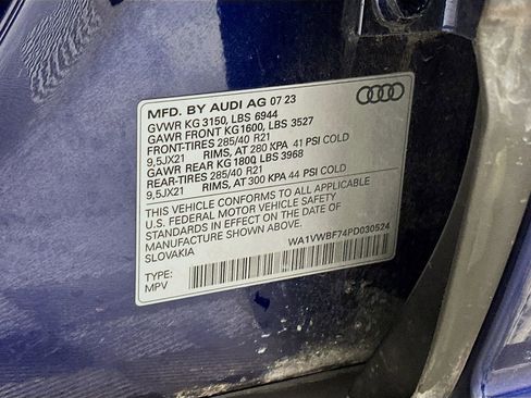Used 2023 Audi SQ7 Prestige w/ Prestige Package AWD/4WD image 27