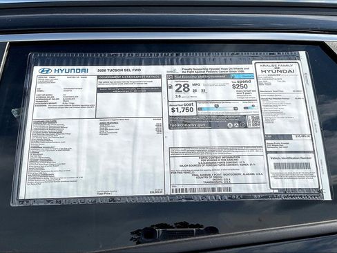 New 2026 Hyundai Tucson SEL image 14