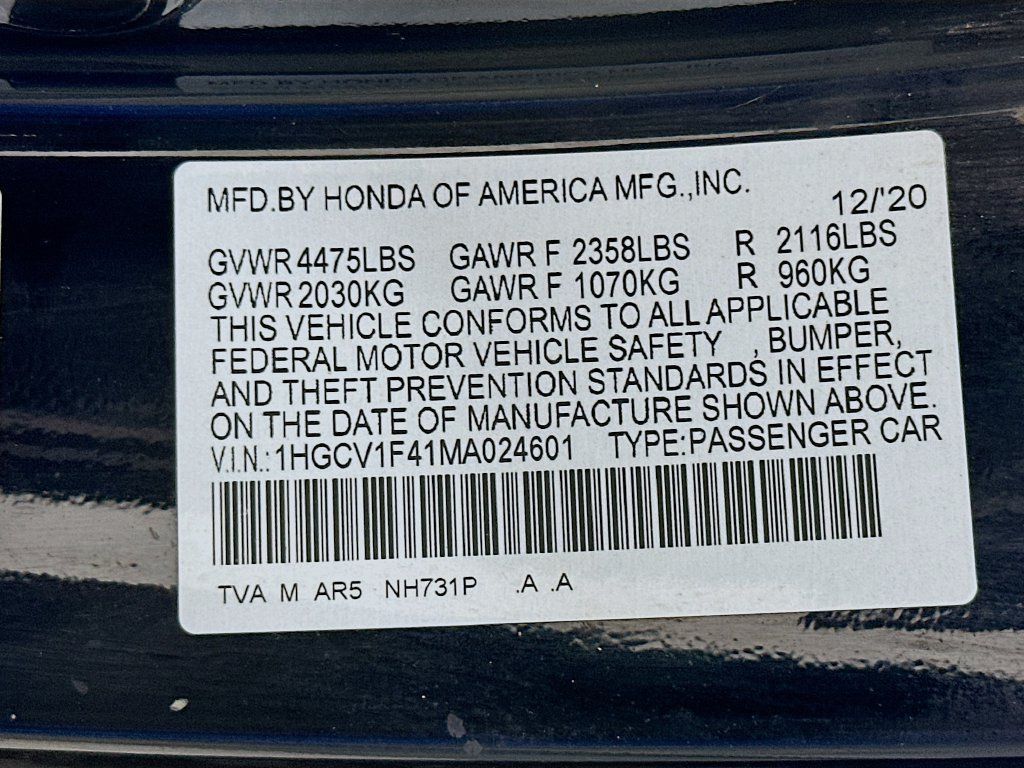 Used 2021 Honda Accord Sport Special Edition image 37