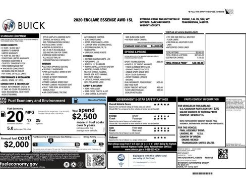Used 2020 Buick Enclave Essence w/ Sport Touring Edition image 3