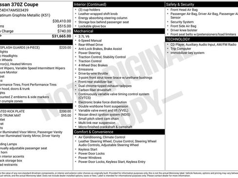 Used 2010 Nissan 370Z Coupe RWD image 3
