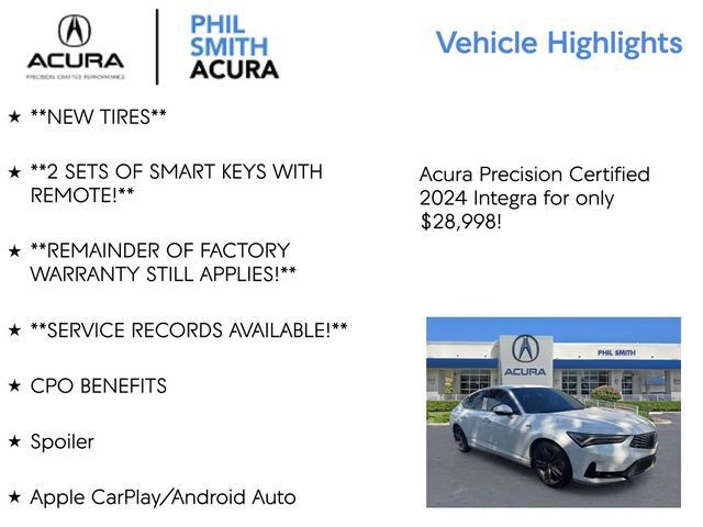 Used 2024 Acura Integra A-Spec w/ Technology Package FWD image 5