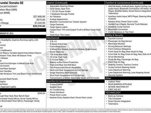 New 2026 Hyundai Sonata SE image 6