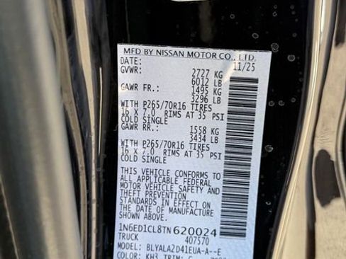 New 2026 Nissan Frontier S RWD image 28
