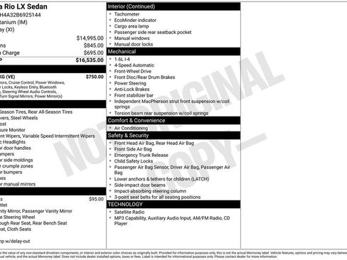 Used 2011 Kia Rio LX w/ Value Pkg FWD image 18