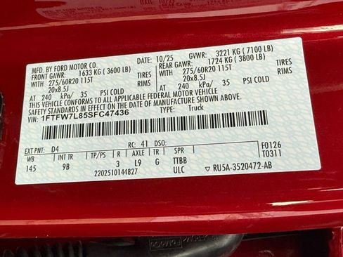 New 2025 Ford F150 Platinum image 32