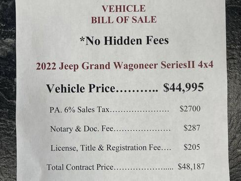 Used 2022 Jeep Grand Wagoneer Series II AWD/4WD image 2