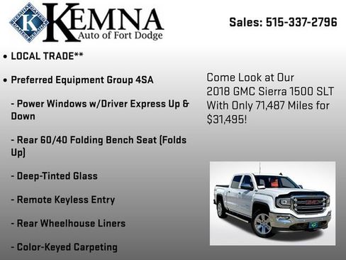 Used 2018 GMC Sierra 1500 SLT image 7