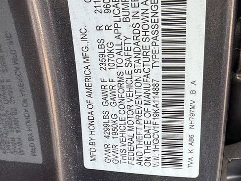 Used 2019 Honda Accord LX image 6