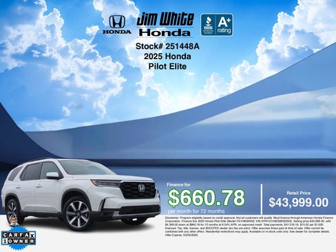 Certified 2025 Honda Pilot Elite image 3