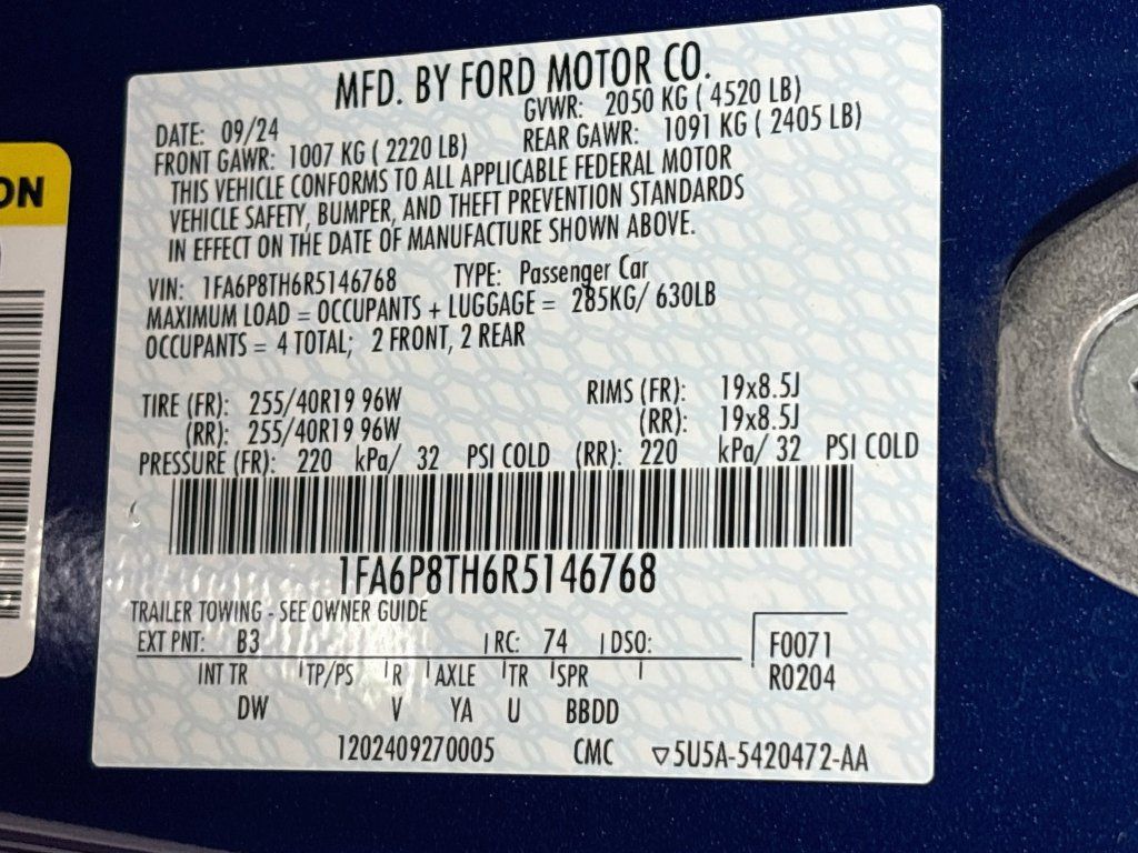 Used 2024 Ford Mustang Coupe RWD image 30
