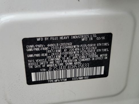 Used 2016 Subaru Forester 2.5i Touring w/ Eyesight & Navigation System AWD/4WD image 33