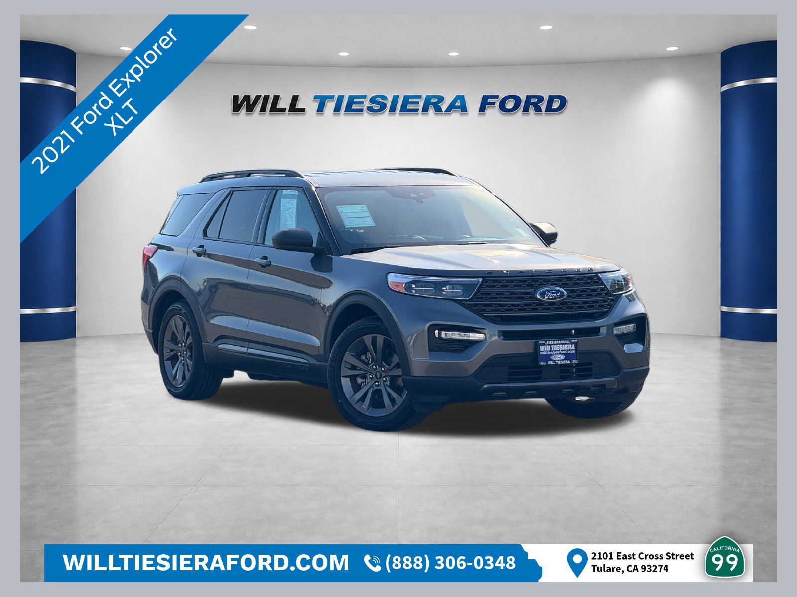 Certified 2021 Ford Explorer XLT w/ Equipment Group 202A RWD 360° Tour