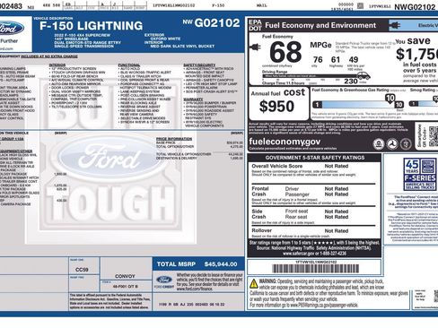 Used 2022 Ford F150 Lightning Pro w/ Tow Technology Package image 6