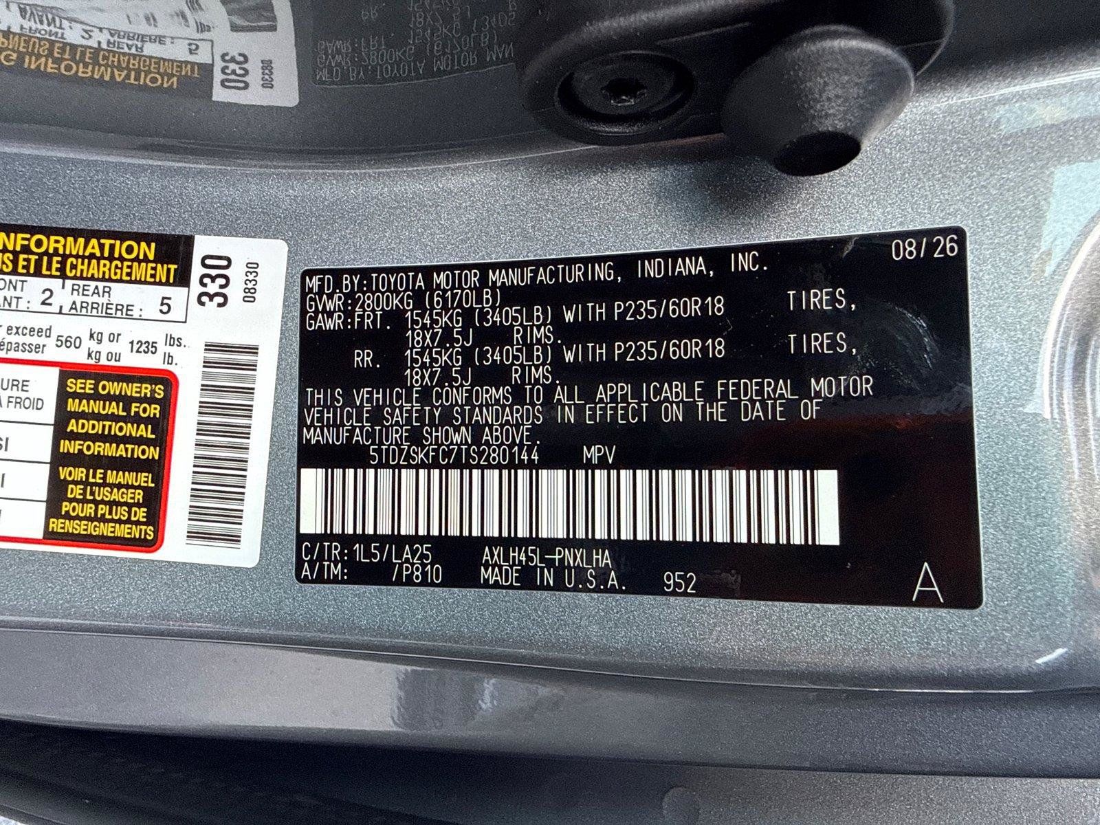 Used 2026 Toyota Sienna Limited AWD/4WD image 34