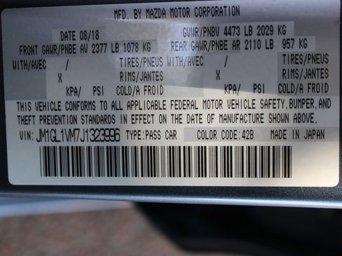 Used 2018 MAZDA MAZDA6 Touring image 69