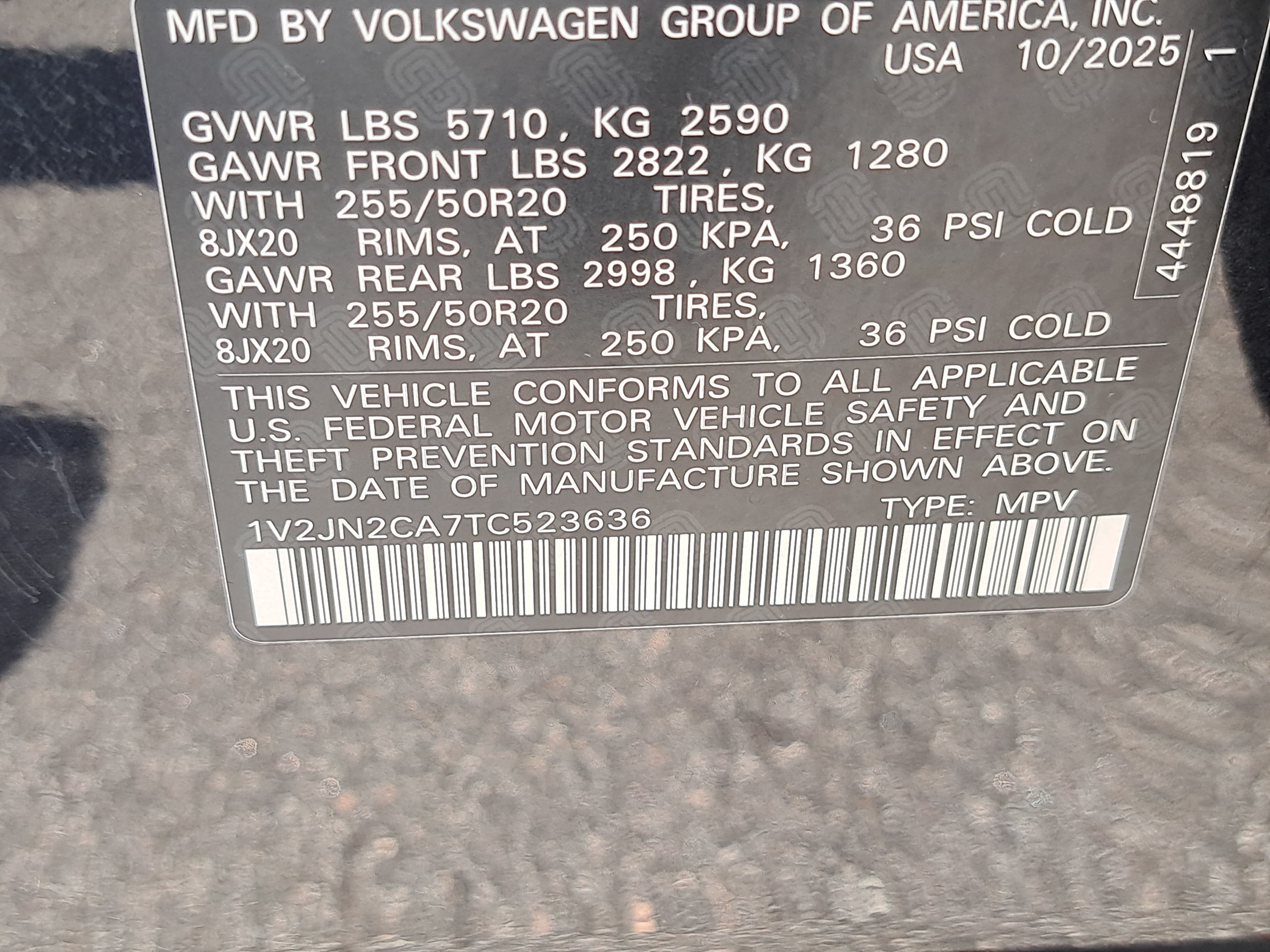 Used 2026 Volkswagen Atlas SE w/ Panoramic Sunroof Package FWD image 38