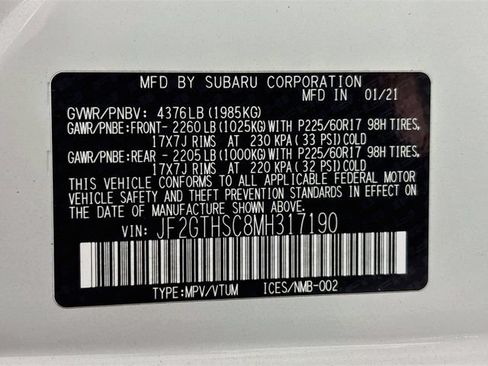 Certified 2021 Subaru Crosstrek 2.5i Sport w/ Moonroof Package AWD/4WD image 36