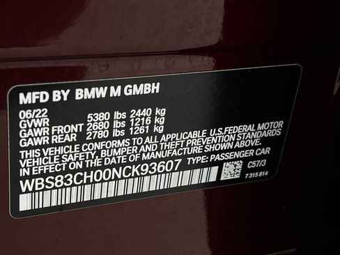 Used 2022 BMW M5 w/ Competition Package image 22