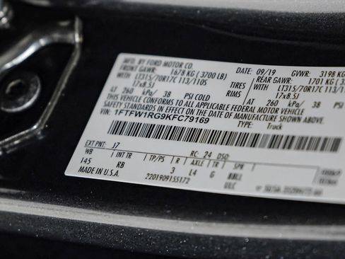 Used 2019 Ford F150 Raptor w/ Equipment Group 802A Luxury image 64