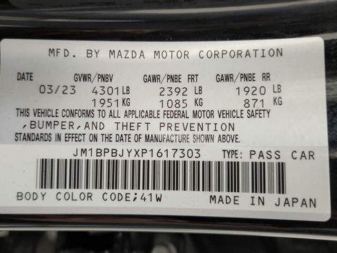 Used 2023 MAZDA MAZDA3 AWD 2.5 Turbo Hatchback image 20