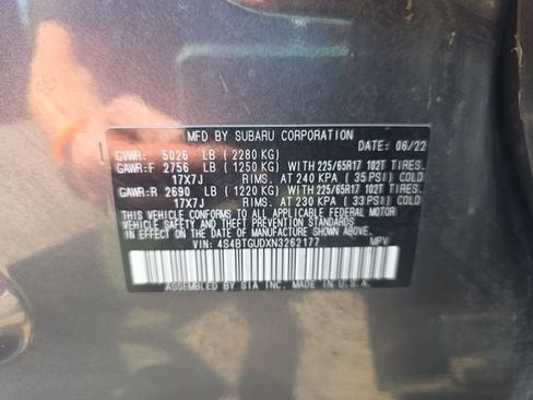 Used 2022 Subaru Outback Wilderness AWD/4WD image 9