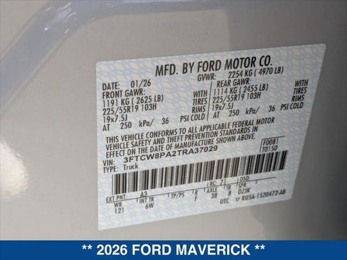 New 2026 Ford Maverick Lobo AWD/4WD image 21