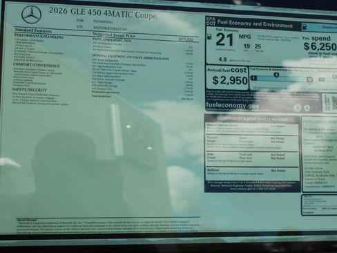 New 2026 Mercedes-Benz GLE 450 4MATIC Coupe image 39