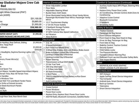 Certified 2025 Jeep Gladiator Mojave w/ Steel Bumper Group image 42
