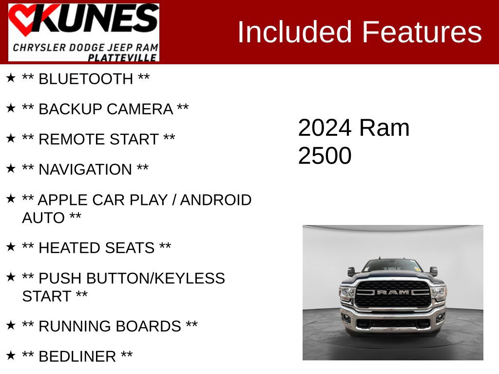 Used 2024 RAM 2500 Big Horn w/ Level 2 Equipment Group AWD/4WD image 2